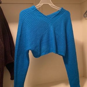 Asos v neck cross sweater